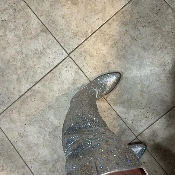 Forever thigh high glitter cowboy boots - Picture 11 of 13